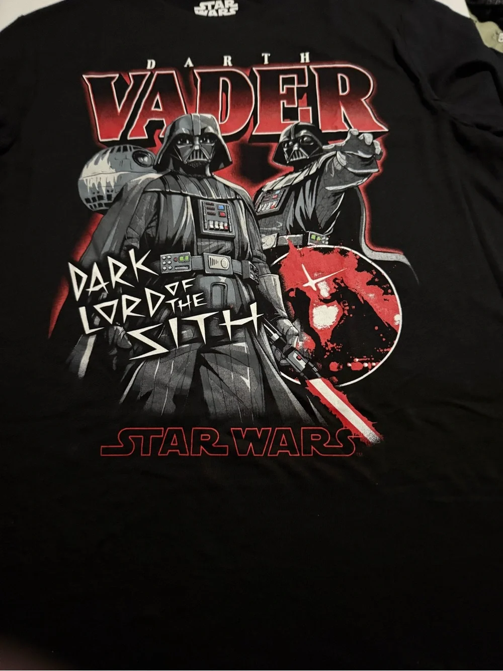Star Wars Darth Vader Dark Lord of the Sith Graphic T-Shirt Boys L 10/12